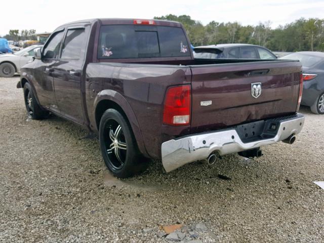 1C6RD6NT1CS299497 - 2012 DODGE RAM 1500 L RED photo 3