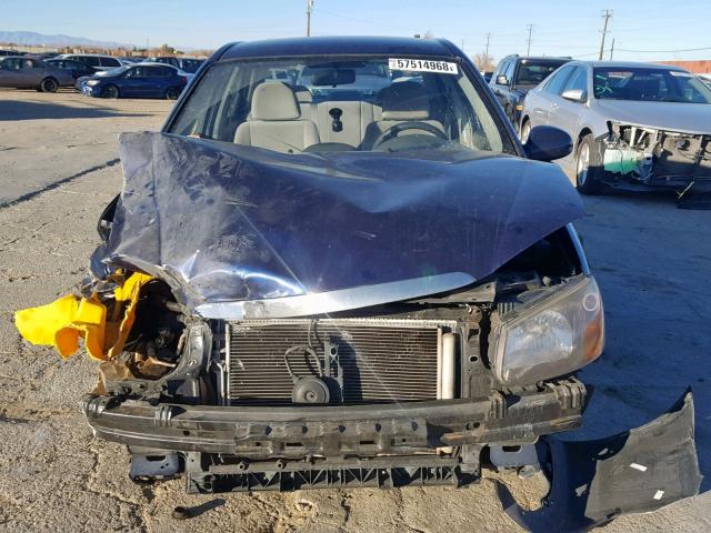 KNAFE222495613175 - 2009 KIA SPECTRA EX BLUE photo 9