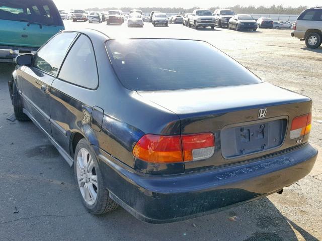 1HGEJ6224WL054799 - 1998 HONDA CIVIC DX BLACK photo 3