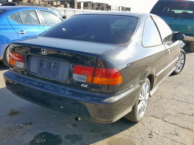 1HGEJ6224WL054799 - 1998 HONDA CIVIC DX BLACK photo 4