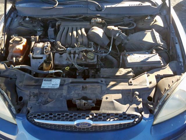 1FAFP55U72G227491 - 2002 FORD TAURUS SES BLUE photo 7