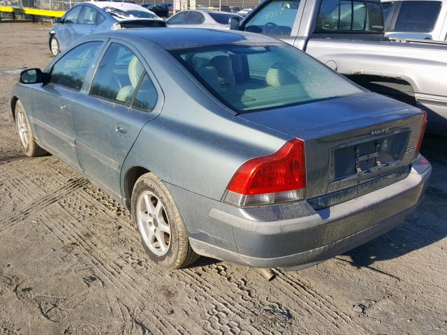 YV1RS61T532272317 - 2003 VOLVO S60 GRAY photo 3