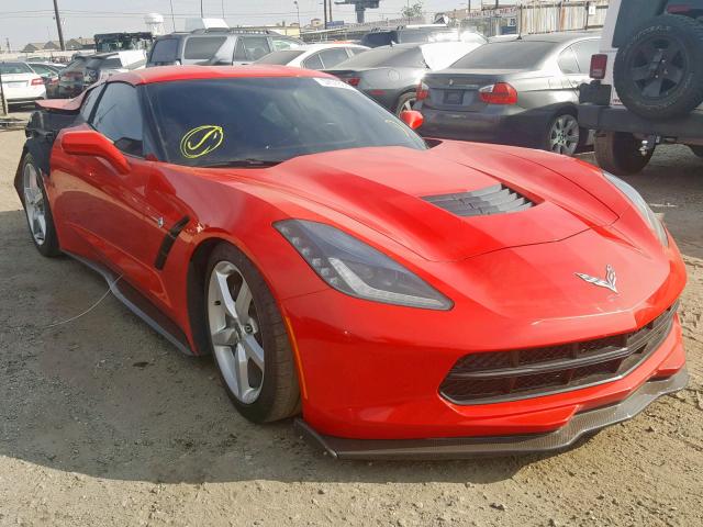 1G1YA2D74E5107266 - 2014 CHEVROLET CORVETTE S RED photo 1