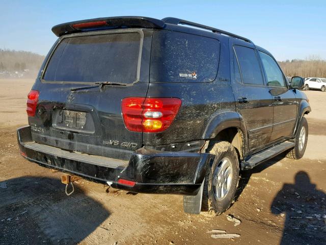 5TDBT48A52S125824 - 2002 TOYOTA SEQUOIA LI BLACK photo 4