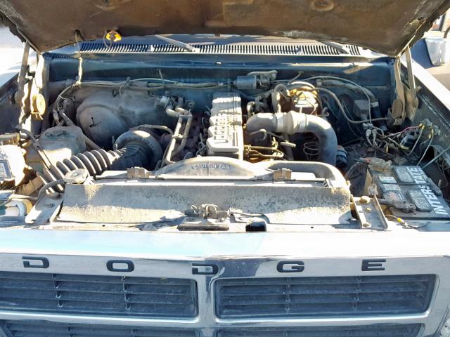 1B7KE26C2PS132912 - 1993 DODGE D-SERIES D GREEN photo 7