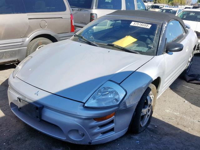 4A3AE45G95E006602 - 2005 MITSUBISHI ECLIPSE SP SILVER photo 2