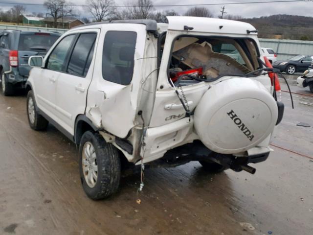 JHLRD78926C044809 - 2006 HONDA CR-V SE WHITE photo 3