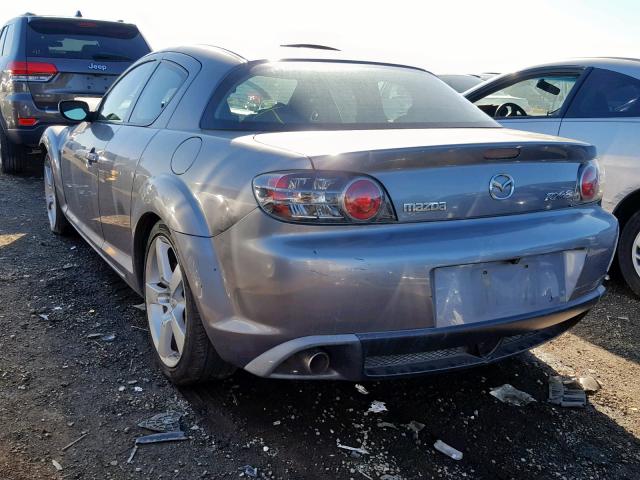 JM1FE17N240124361 - 2004 MAZDA RX8 GRAY photo 3