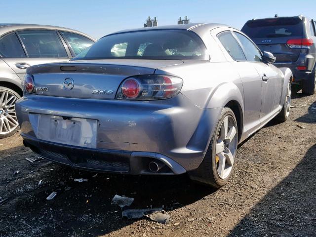 JM1FE17N240124361 - 2004 MAZDA RX8 GRAY photo 4