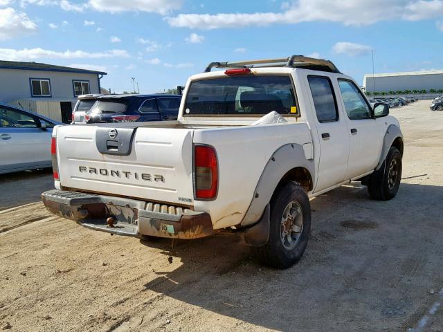 1N6ED27T81C389179 - 2001 NISSAN FRONTIER C WHITE photo 4