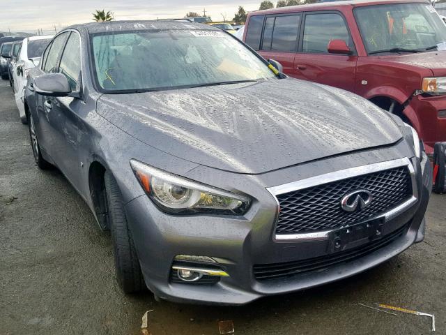 JN1BV7AP2FM357277 - 2015 INFINITI Q50 BASE GRAY photo 1