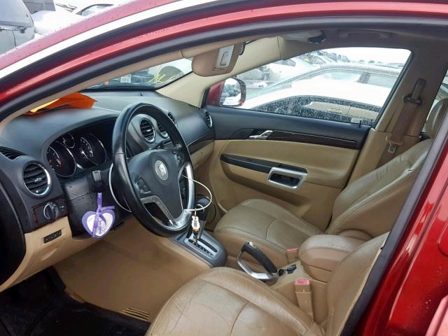 3GSCL93Z89S520525 - 2009 SATURN VUE HYBRID RED photo 5