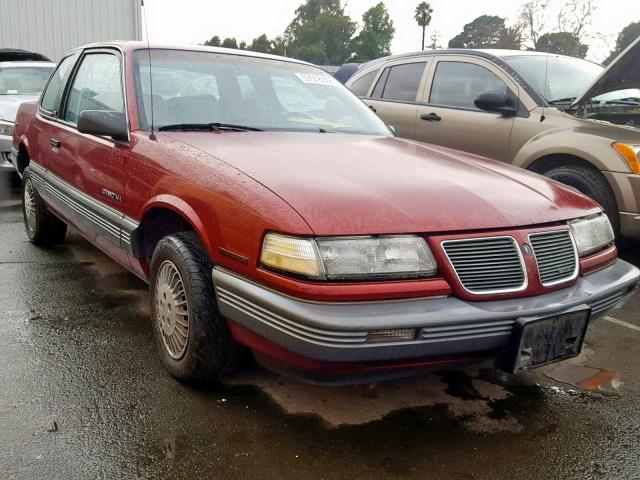 1G2NE14DXKC810610 - 1989 PONTIAC GRAND AM L RED photo 1