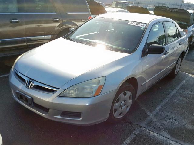 1HGCM56196A042489 - 2006 HONDA ACCORD VAL SILVER photo 2