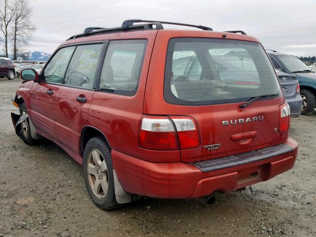JF1SF656X1G723280 - 2001 SUBARU FORESTER S Qırmızı foto 3
