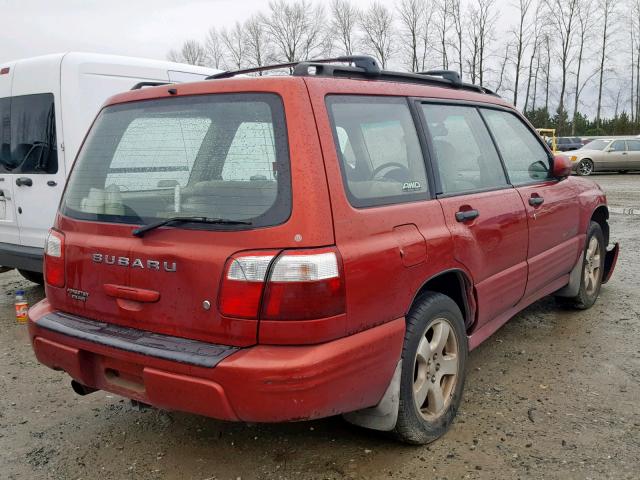 JF1SF656X1G723280 - 2001 SUBARU FORESTER S Qırmızı foto 4