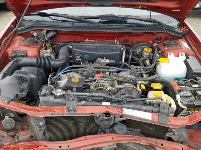 JF1SF656X1G723280 - 2001 SUBARU FORESTER S Qırmızı foto 7