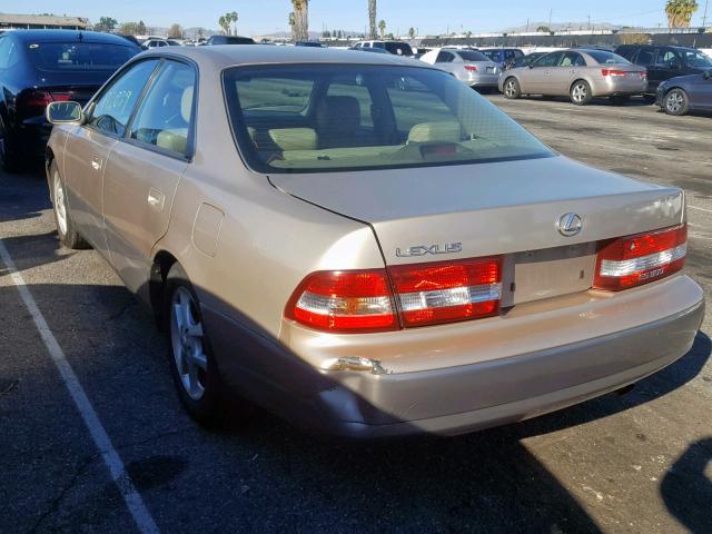 JT8BF28G7Y0255761 - 2000 LEXUS ES 300 GOLD photo 3