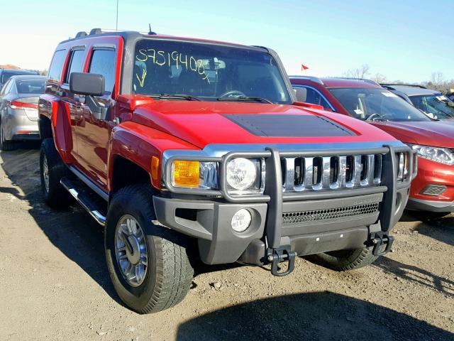 5GTDN136968106619 - 2006 HUMMER H3 RED photo 1