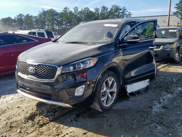 5XYPK4A56JG380628 - 2018 KIA SORENTO SX BLACK photo 2