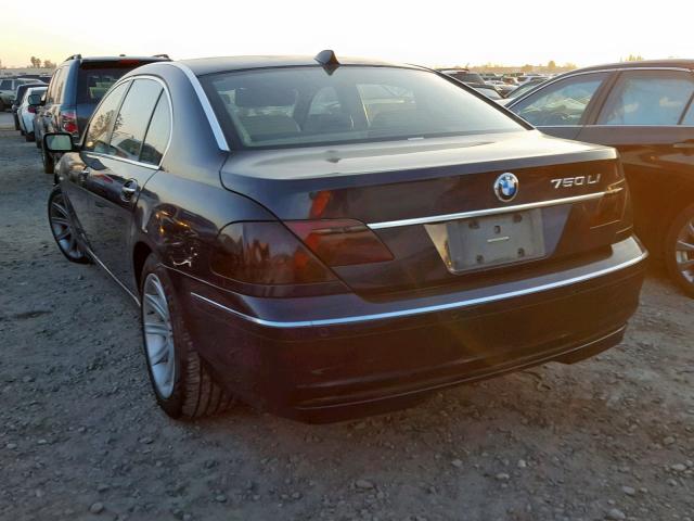 WBAHN83558DT79296 - 2008 BMW 750 LI BLACK photo 3