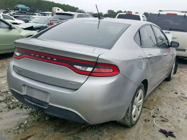 1C3CDFBB9FD278324 - 2015 DODGE DART SXT GRAY photo 4