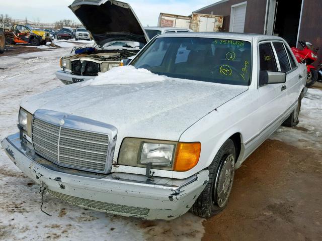 WDBCB35DXLA559878 - 1990 MERCEDES-BENZ 350 SDL WHITE photo 2