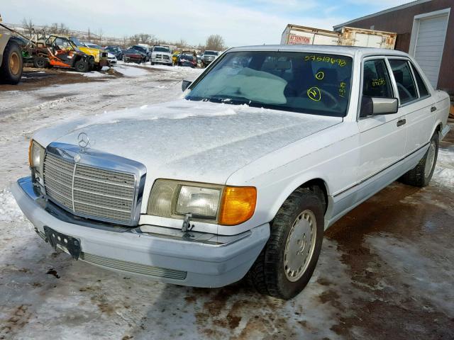 WDBCA35E2LA513876 - 1990 MERCEDES-BENZ 420 SEL WHITE photo 2