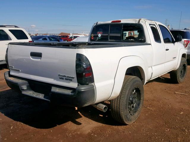 5TETU62N86Z207807 - 2006 TOYOTA TACOMA PRE WHITE photo 4