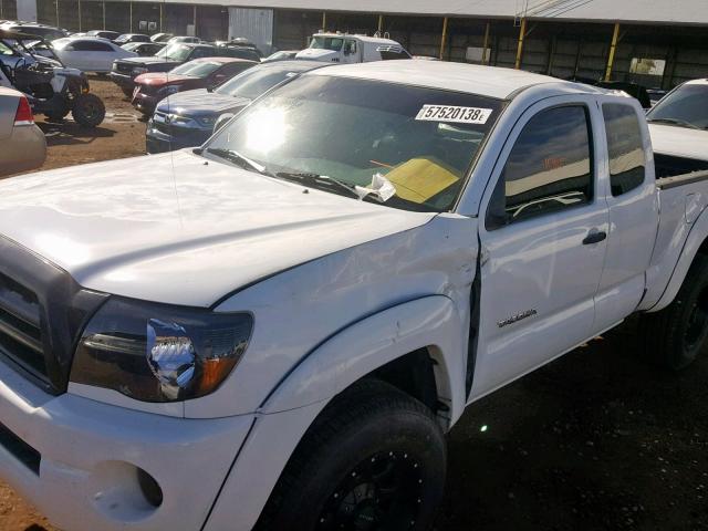 5TETU62N86Z207807 - 2006 TOYOTA TACOMA PRE WHITE photo 9