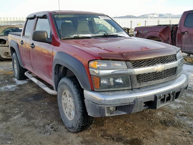 1GCDT136068225026 - 2006 CHEVROLET COLORADO MAROON photo 1