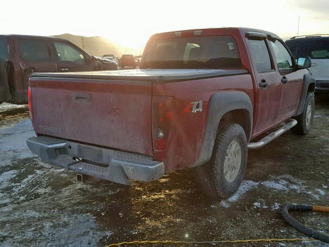 1GCDT136068225026 - 2006 CHEVROLET COLORADO MAROON photo 4