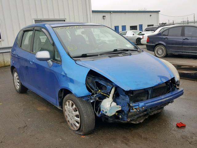 JHMGD38447S053583 - 2007 HONDA FIT BLUE photo 1