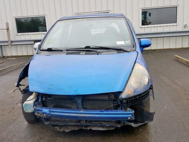 JHMGD38447S053583 - 2007 HONDA FIT BLUE photo 10