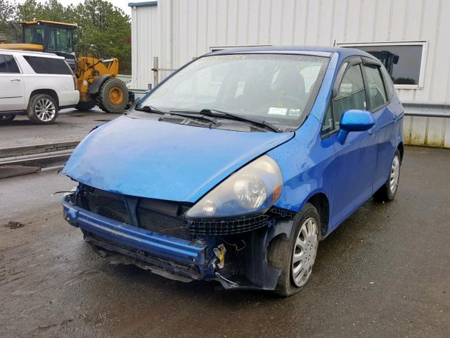 JHMGD38447S053583 - 2007 HONDA FIT BLUE photo 2