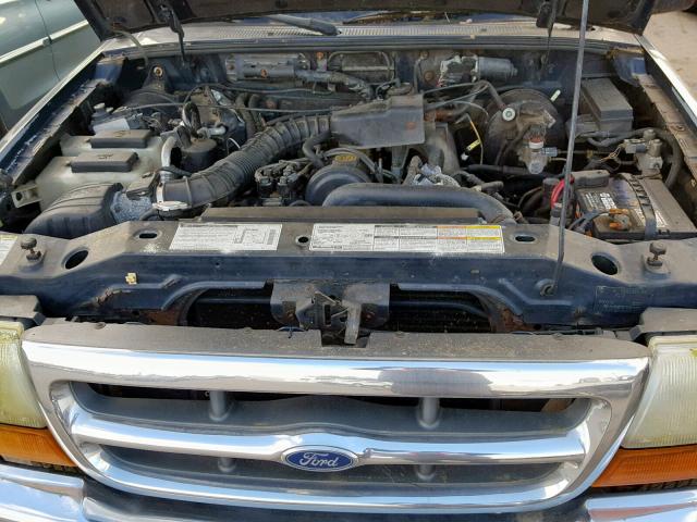 1FTYR10C0XPB24232 - 1999 FORD RANGER BLUE photo 7