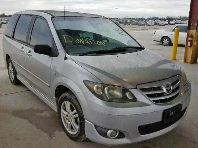 JM3LW28A460571219 - 2006 MAZDA MPV WAGON SILVER photo 1