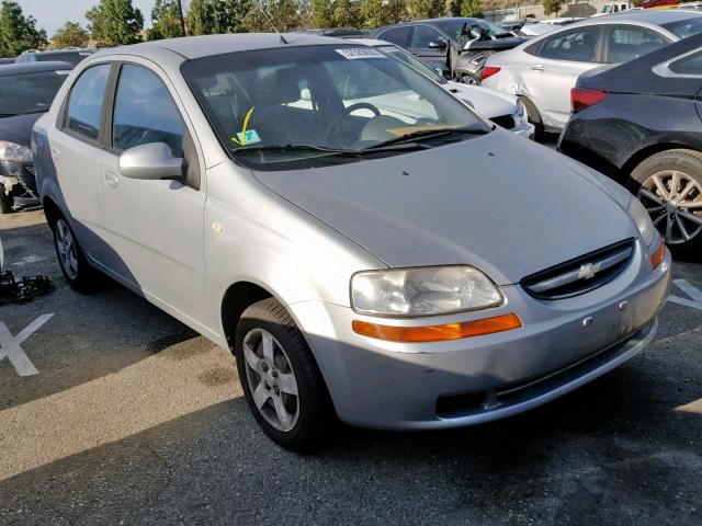KL1TD52625B356520 - 2005 CHEVROLET AVEO BASE Gümüş foto 1