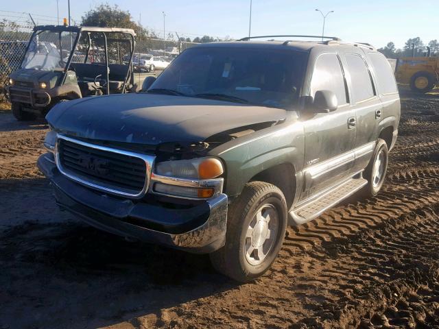 1GKEC13V64R180567 - 2004 GMC YUKON GREEN photo 2