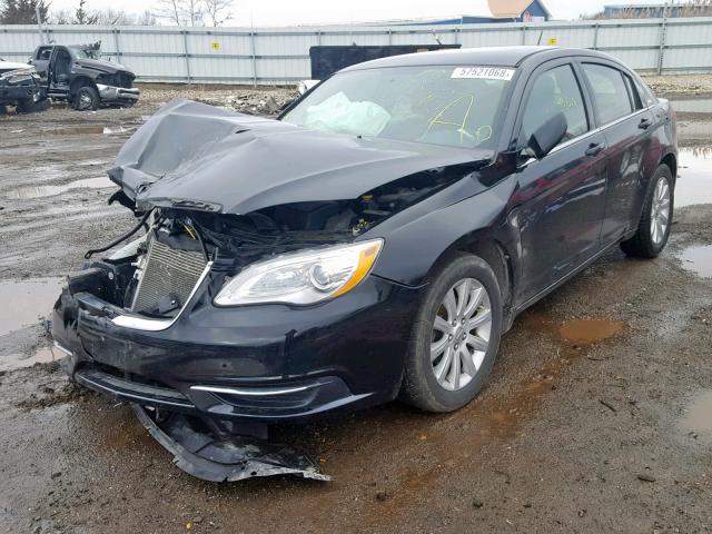 1C3CCBBG6DN528326 - 2013 CHRYSLER 200 TOURIN BLACK photo 2