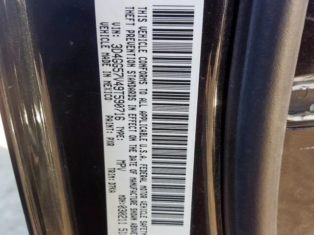 3D4GG57V49T590716 - 2009 DODGE JOURNEY SXT  photo 10