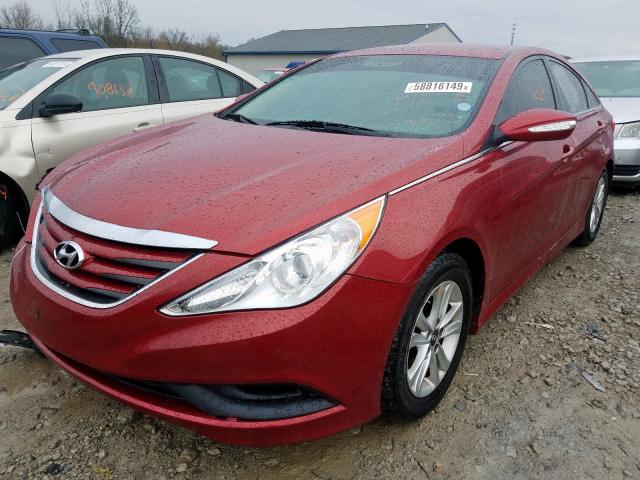 5NPEB4ACXEH892655 - 2014 HYUNDAI SONATA GLS  photo 2