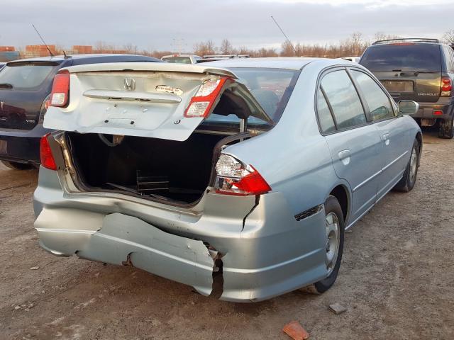 JHMES966X5S011968 - 2005 HONDA CIVIC HYBRID  photo 4