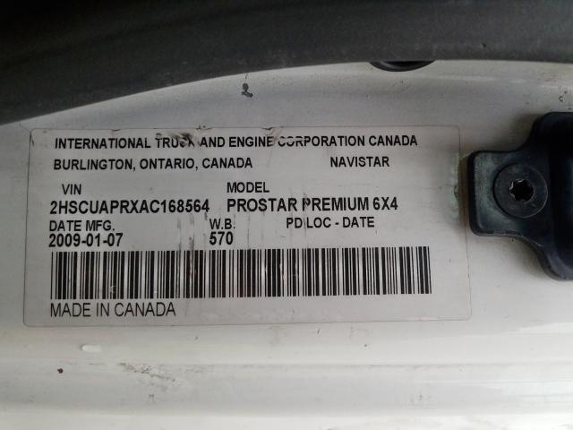 2HSCUAPRXAC168564 - 2010 INTERNATIONAL PROSTAR PREMIUM  photo 10