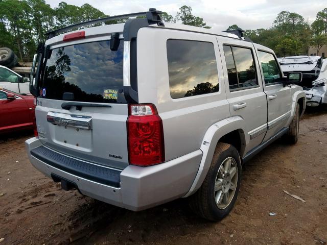 1J4RG5GT1AC146840 - 2010 JEEP COMMANDER SILVER photo 4