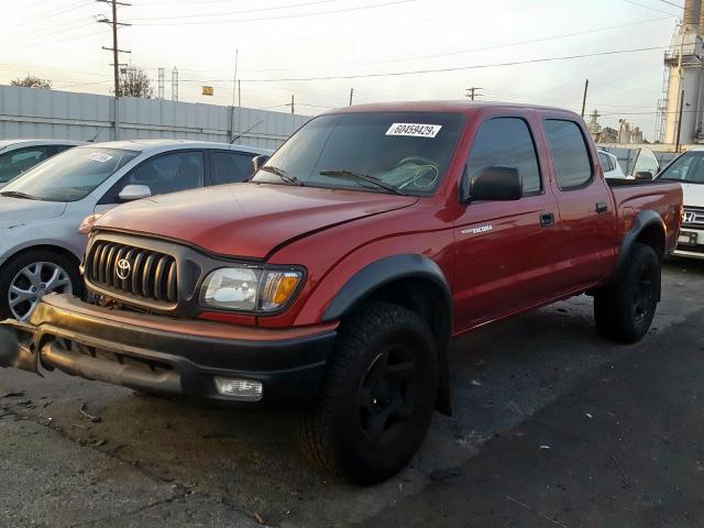 5TEGN92N44Z404258 - 2004 TOYOTA TACOMA DOUBLE CAB PRERUNNER  photo 2