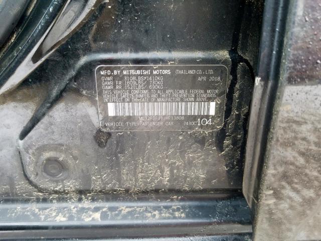 ML32F3FJ1JHF13808 - 2018 MITSUBISHI MIRAGE G4 ES  ფოტო 10