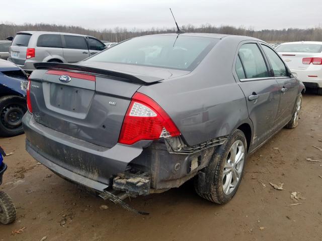 3FAHP0HA6CR433019 - 2012 FORD FUSION SE  photo 4