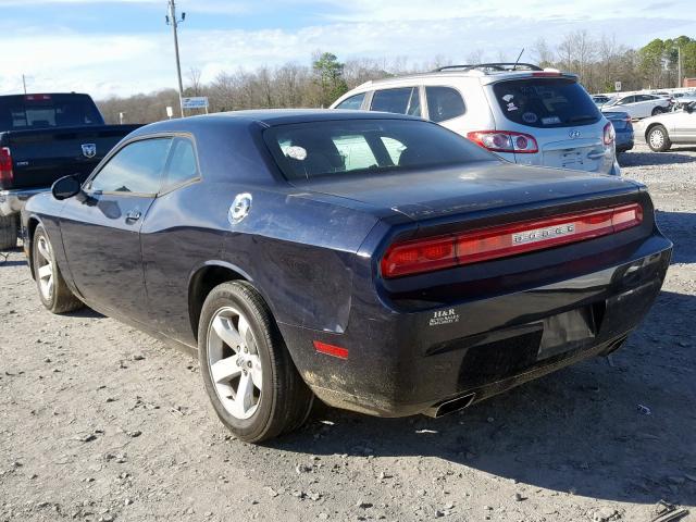 2C3CDYAG3CH257654 - 2012 DODGE CHALLENGER SXT  photo 3