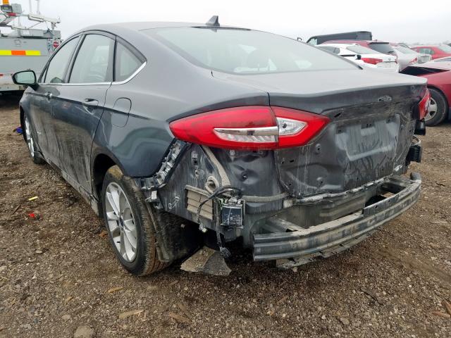 3FA6P0LU9KR110459 - 2019 FORD FUSION SE  photo 3